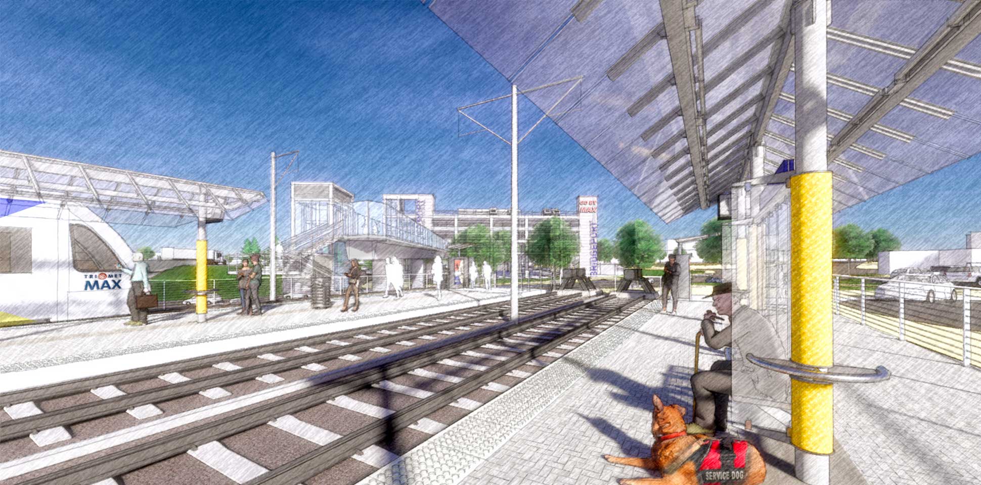 Bridgeport Station rendering