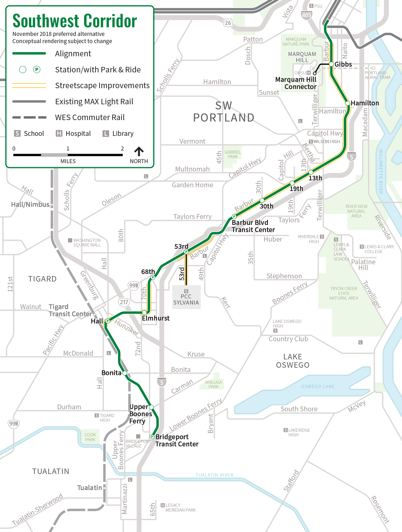 detailed route map
