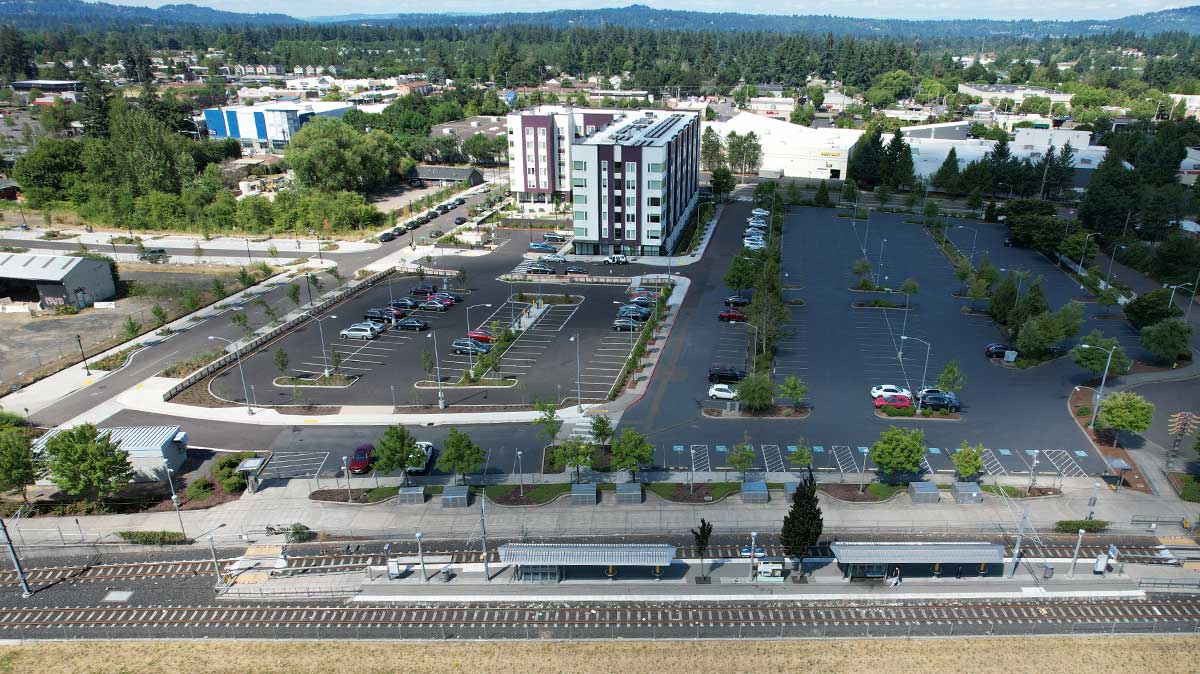 Photo showing nearby transit to Fuller Station Apartments